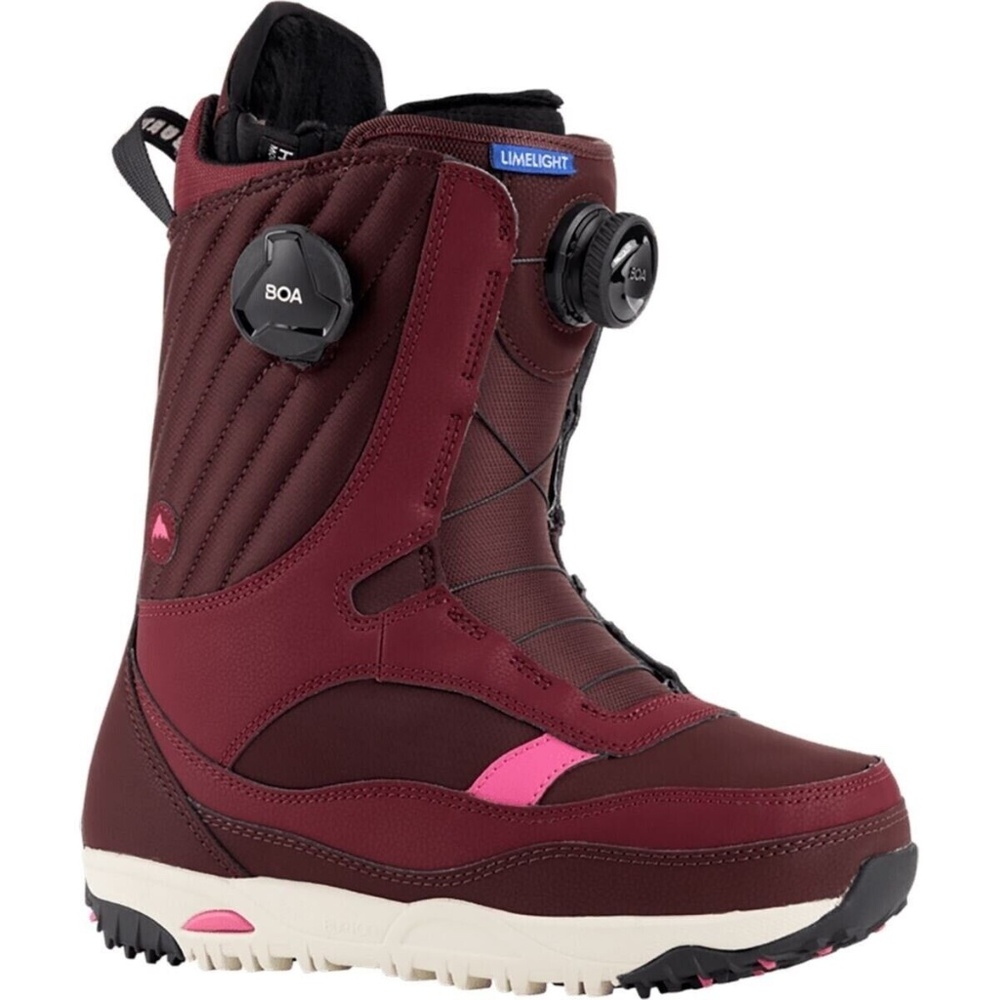 Womens Burton Limelight BOA® Snowboard Boots Color: ALMDNE/STOWHT Size: 7.5